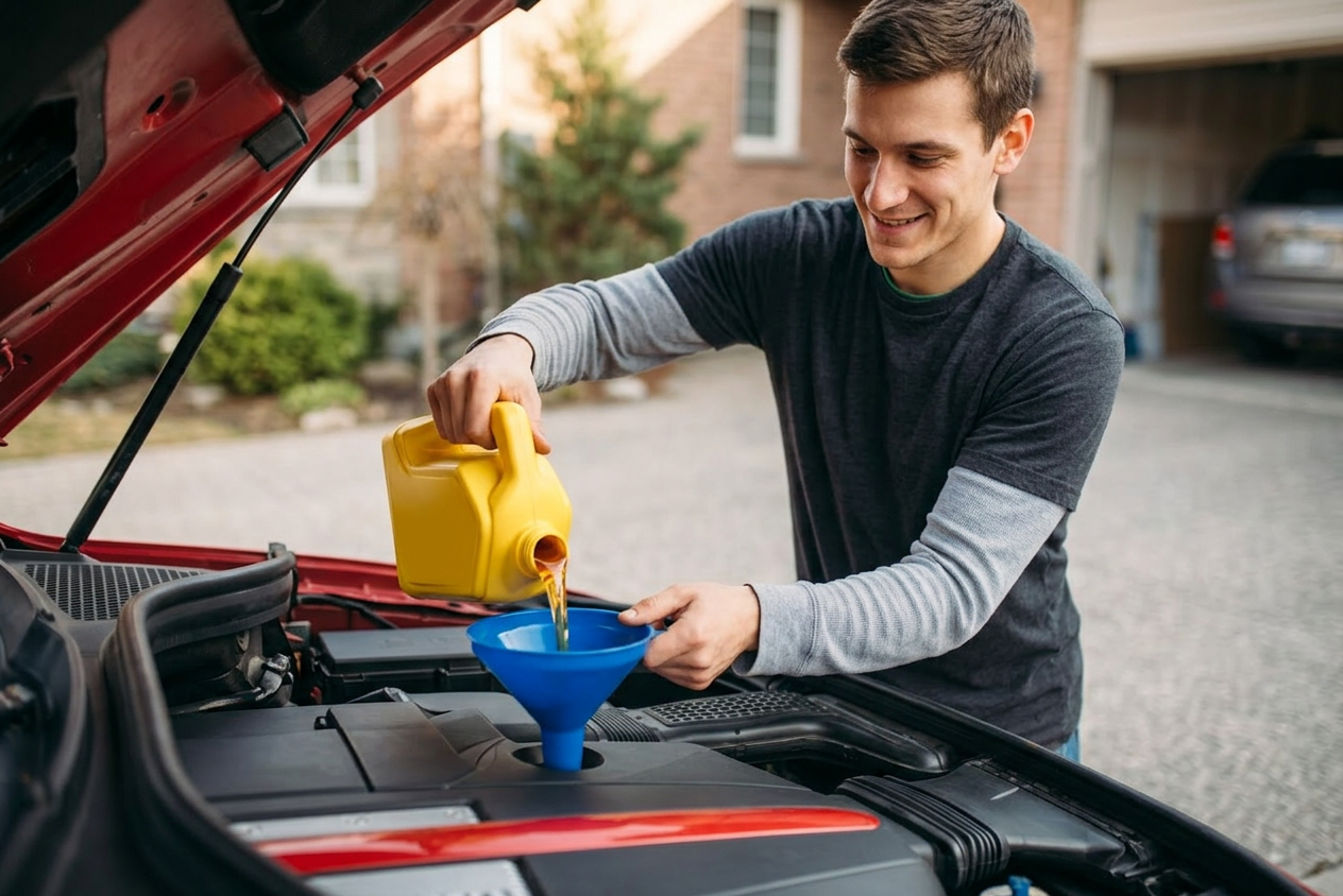woman cutting the grass on riding lawnmower in essex